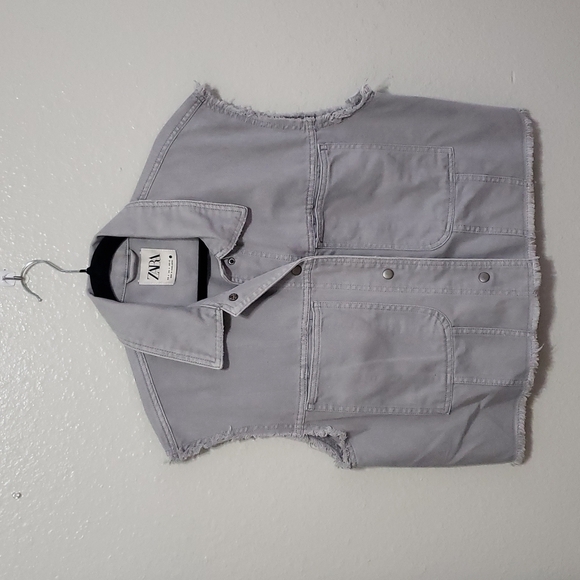 Zara Jean Cropped Vest, Size M - Picture 3 of 14